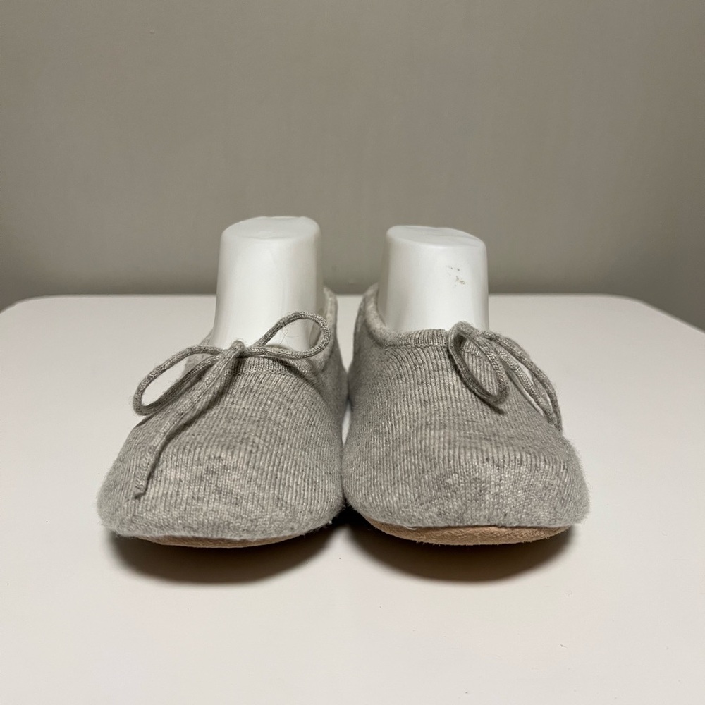 N. PEAL 100% Cashmere Women’s Slippers Fumo Gray EU 39-40 US 9-9.5 - Picture 2 of 10